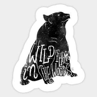 Wild Thing in the Woods Sticker